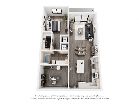 CERU Apartments in Boca Raton, FL photo of a one bedroom floorplan